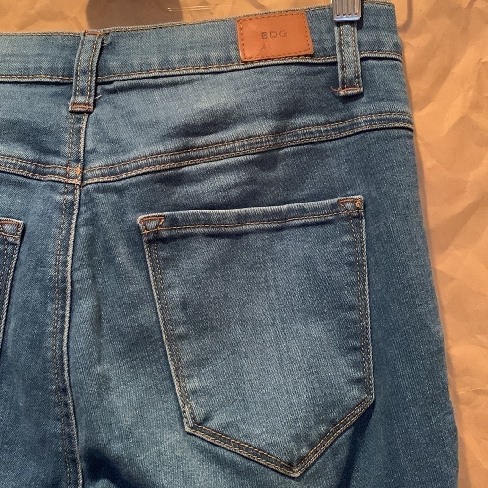 BDG | High Rise Sean Jean Ankle Blue Denim 4 Pocket Zipper Button Fly 28 W 29 L - Picture 14 of 16